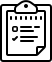 An icon of a clipboard with a chedcklist to symbolize a survey as part of the medical burnout research