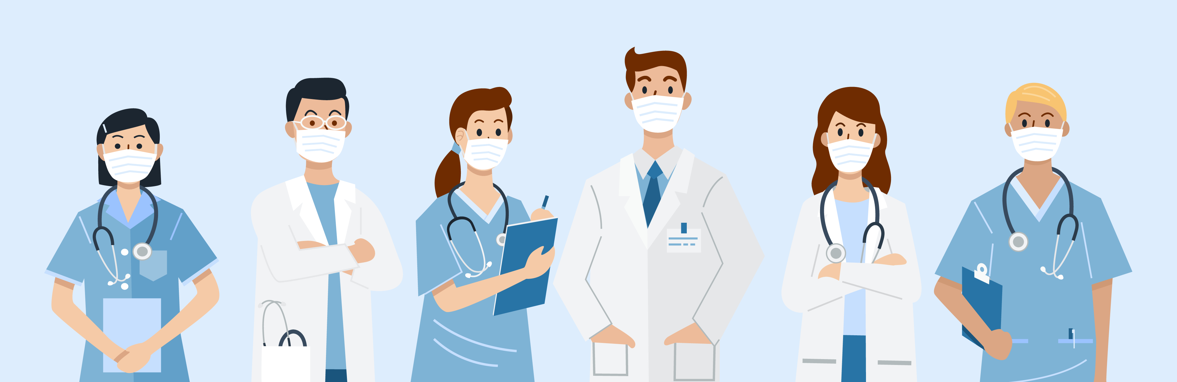 An illustration of healthcare professionals.