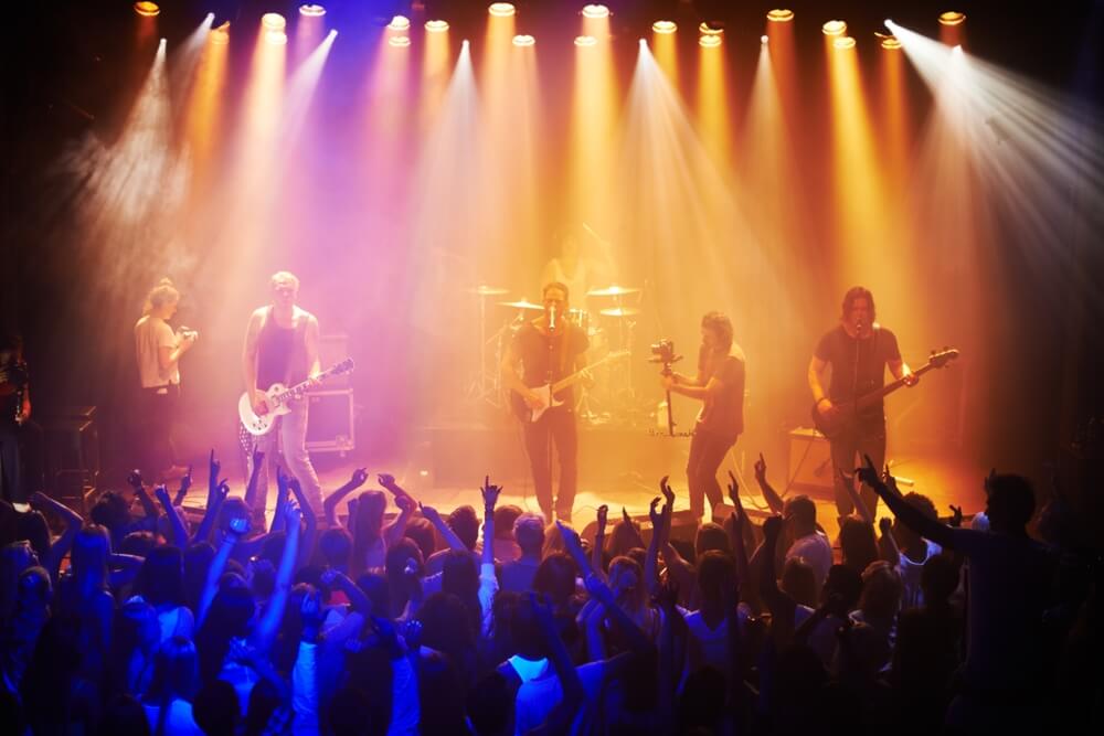Live concert event tickets