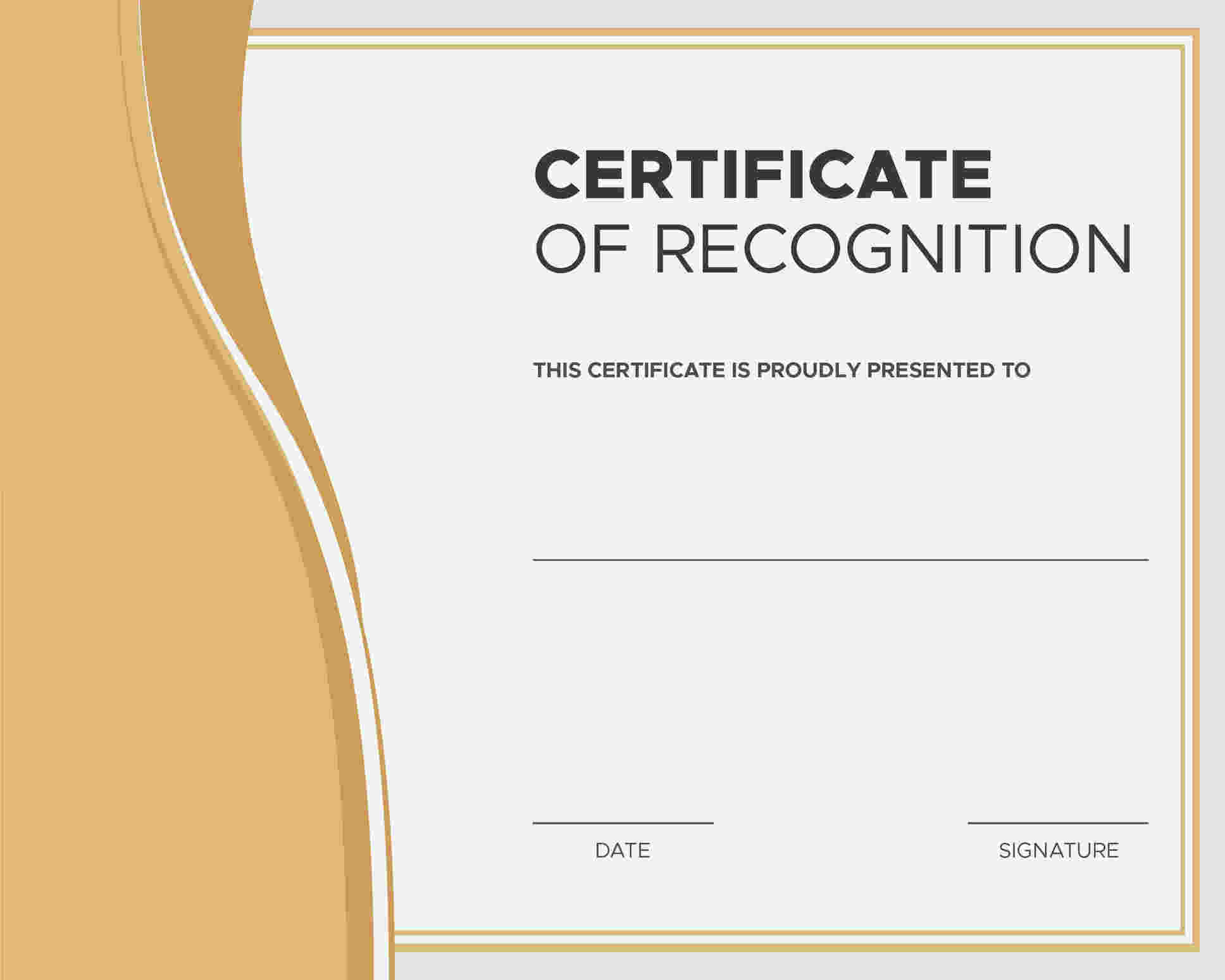 employee recognition certificate templates