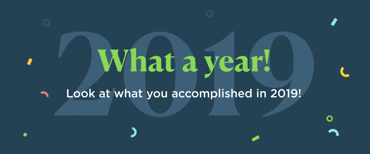 What a year 2019 with confetti