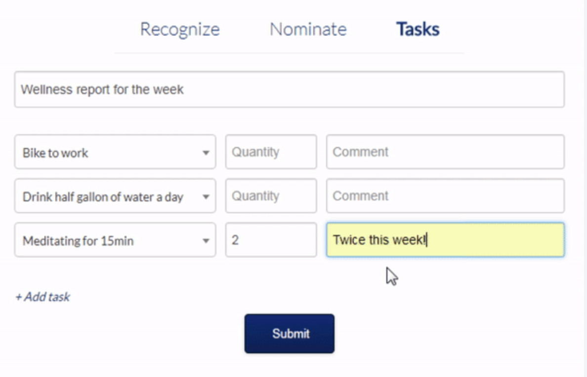 Four people bumping fists